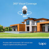 TP-Link Tapo 2K QHD Pan/Tilt Outdoor Wired Security Wi-Fi Camera, 360° Visual Coverage, Full-Color Night Vision Up to 98ft, Smart Motion Tracking, Person Detection,Physical Privacy Mode(Tapo C510W)