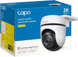 TP-Link Tapo 2K QHD Pan/Tilt Outdoor Wired Security Wi-Fi Camera, 360° Visual Coverage, Full-Color Night Vision Up to 98ft, Smart Motion Tracking, Person Detection,Physical Privacy Mode(Tapo C510W)