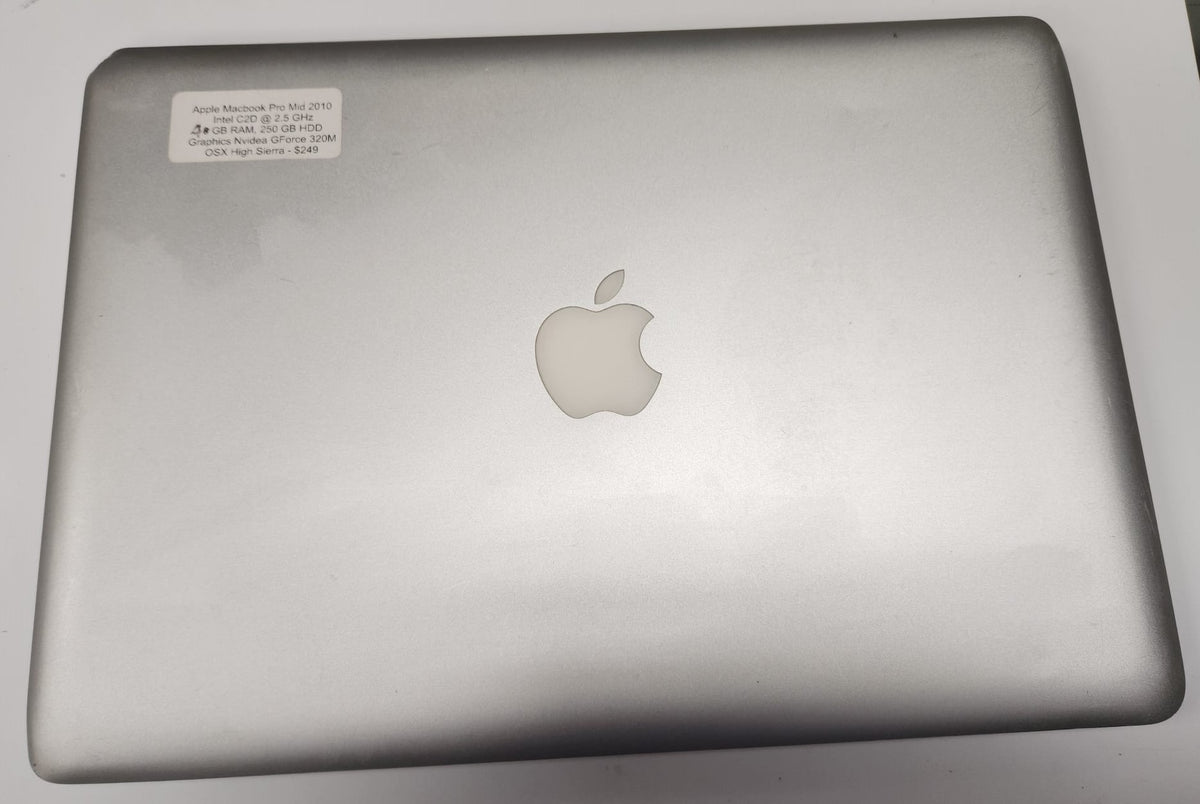 Apple Macbook Pro mid 2010, Intel Core 2 Duo @ 2.5GHz, 4GB RAM, 480GB