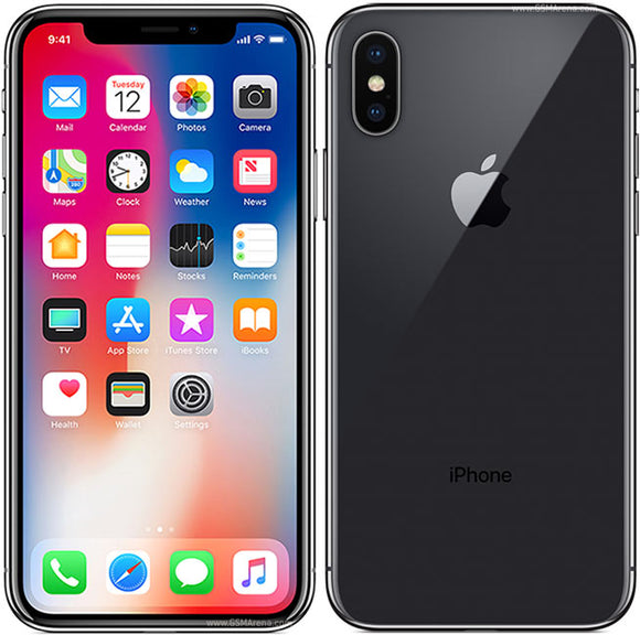Apple iPhone X Black GSM Unlocked Smartphone 256GB - Space Gray Good Condition - Used