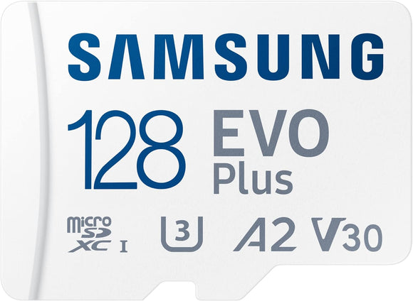 Samsung EVO Select 128 GB Micro SDXC UHS-I Class10 A2 V30 4K UHD Memory Card for Smartphones Tablet