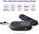 Roku Ultra | Streaming Device HD/4K/HDR/Dolby Vision with Dolby Atmos, Bluetooth Streaming, and Roku Voice Remote with Headphone Jack