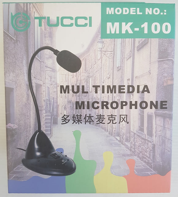 Tucci Multimedia Microphone with 3.5mm Aux connector for PC - New - Razzaks Computers - Great Products at Low Prices