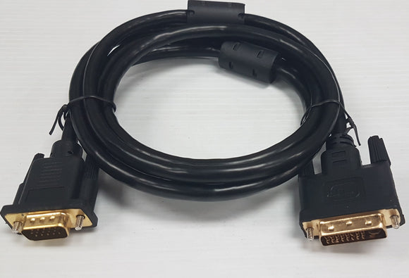 DVI-D male to VGA female 6' cable to connect LCD Monitor, TV - New - Razzaks Computers - Great Products at Low Prices