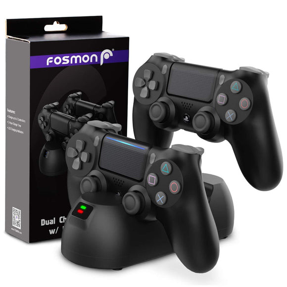 Fosmon PS4 Playstation 4 Controller Dualshock 4 Fast Charging Station Dock USB Port Charger Base - Razzaks Computers - Great Products at Low Prices