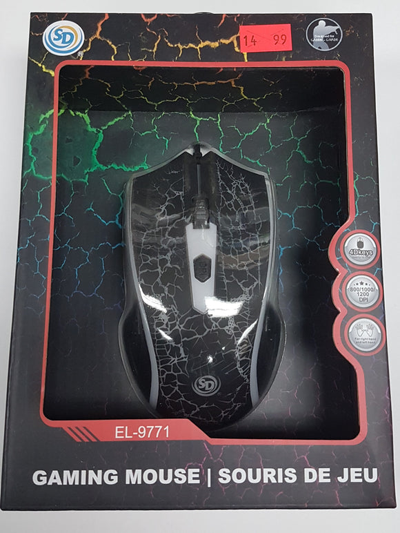 Gaming Mouse 3-Button Colorful Backlight 1200 DPI Optical USB Wired - BRAND NEW - Razzaks Computers - Great Products at Low Prices
