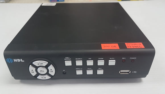 HDL Security System DVR Recorder 4-channel Model DVR-HM S4L C/HD 200GB Hard Drive - Razzaks Computers - Great Products at Low Prices