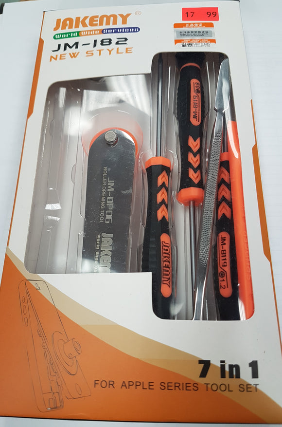 Jakemy JM-182 Screwdriver and Tool Set: 7 in 1 for Apple Series- BRAND NEW - Razzaks Computers - Great Products at Low Prices