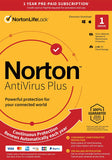 Norton AntiVirus Plus (PC/Mac/Android/iOS) - 1 Device - 1 Year Subscription Keycard - English