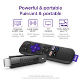 Roku Streaming Stick + 3810CA HD/4K/HDR Streaming Media Player with Voice Remote and TV Controls - New