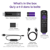 Roku Streaming Stick + 3810CA HD/4K/HDR Streaming Media Player with Voice Remote and TV Controls - New