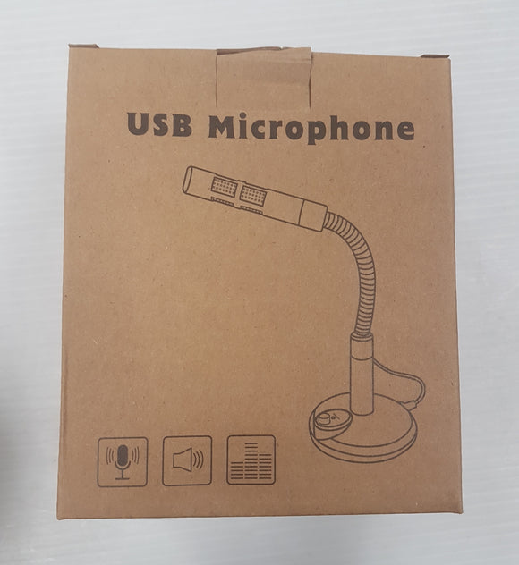 USB Desktop Microphone with USB connector for PC or Mac - New - Razzaks Computers - Great Products at Low Prices