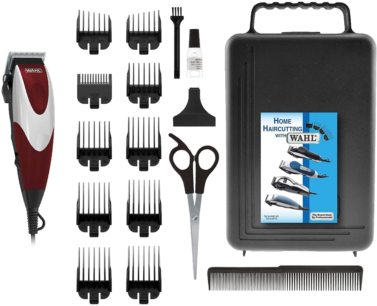 Wahl HomePro Easy to Use 17 Piece Home Cut Haircut Kit Hair Clipper