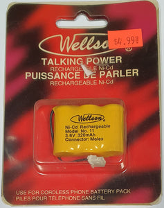 Wellson - Cordless Phone Battery - 3.6V , 320mAH - No - 11 - MOLEX - Ni-Cd