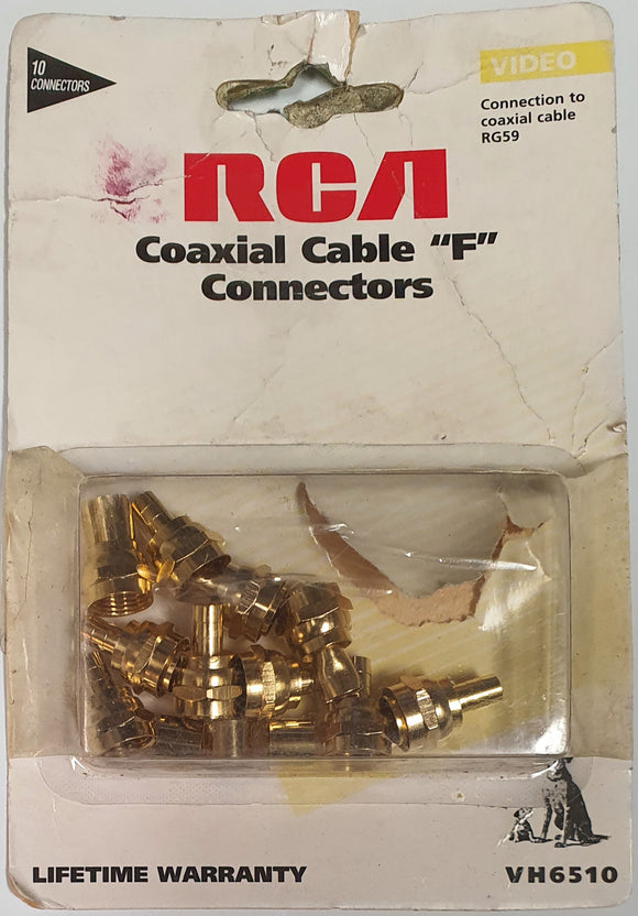 10 X (Two Twists on F-Connector For RG6 Coaxial) - Model - VH6510