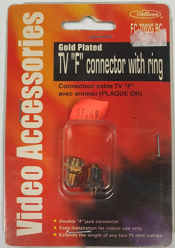 TV F-Connector with Ring - MODEL - FC-7002G-BC