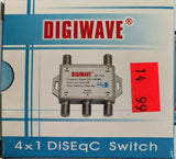 Digiwave - 4 X 1 DiSEqC 2.0 Switch - Model - GD-41A