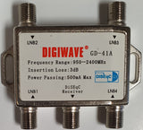 Digiwave - 4 X 1 DiSEqC 2.0 Switch - Model - GD-41A