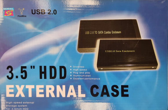 SATA 3.5 Hard Drive aluminum External Enclosure USB 3.0 to SATA - New