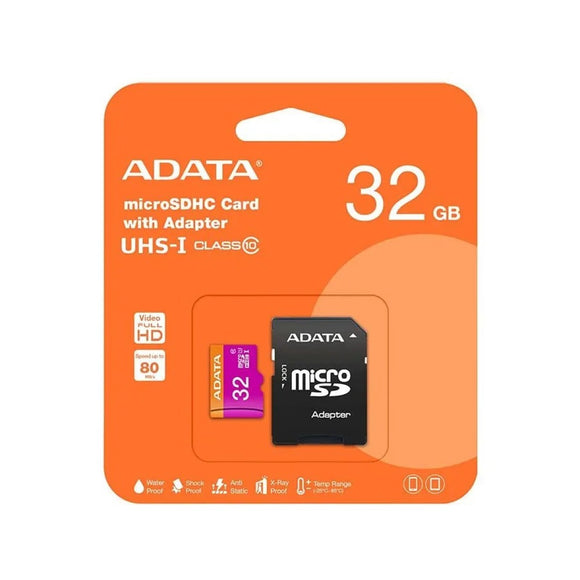 ADATA Premier 32GB Micro SD SDHC SDXC UHS-I Class10 Memory Card Smartphone Tablet