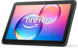 Amazon Fire HD 8 tablet, 8” HD Display, 3GB RAM, 32GB, designed for portable entertainment, Black, (2024 release)