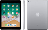Apple iPad 6th Generation 9.7 inches 128GB WiFi / Cellular Space Gray A1893 / A1954  - Refurbished