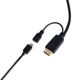 HDMI To VGA Active Converter Cable Adapter M/M With Micro USB Power Supply - 6FT - New