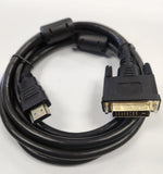 HDMI to  DVI-D (24+1) 6 feet Cable Male-to-Male - New