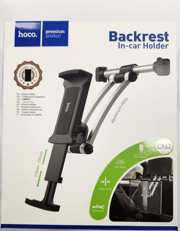 Hoco Car Seat Backrest Universal Holder for iPad and Tablets - New