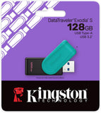 Kingston 128 GB USB-A Drive DataTraveler Exodia S, DTXS/128GB USB 3.2 - New