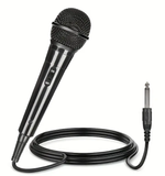 Microphone Wired with 6.3mm Connector and 2-meters cable- New