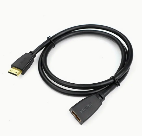 Mini HDMI to HDMI Adapter - Gold plated connectors - New