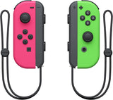 Nintendo Switch Left and Right Joy-Con Controllers - Neon Pink/Neon Green - Used