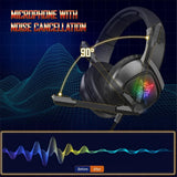 Onikuma K19 Professional Gaming Headset Wired over ear for PS4 / XBox One - USB and 3.5mm 4-pin Audio Connection -New