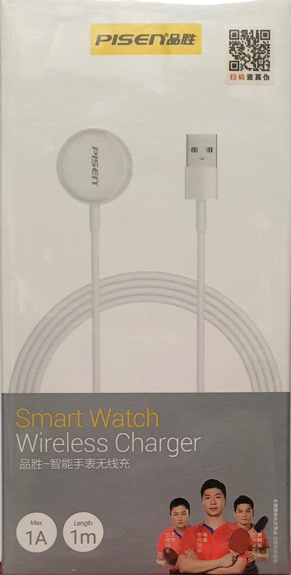 Pisen Smart Watch Wireless Charger 5V 1A 3Watt Max with USB-A 1-meter cable FYD-C11 - New