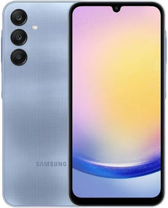 Samsung Galaxy A25 (SM-A256E/DSN) Dual SIM, 128GB 6GB RAM, 50MP Camera, Factory Unlocked GSM, International Version - No Warranty - Blue