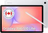 Samsung Galaxy Tab S10 Lite (CAD Version & Warranty) - Silver 128GB, 10.9" Android Tablet, AI Assistant, 8000mAh Battery, S Pen Inlcuded