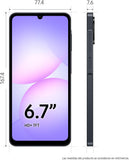 Samsung Galaxy A07 (SM-A075F/DS) Dual SIM, 64GB 4GB RAM, 6.7" Factory Unlocked GSM, International Version - No Warranty - Black