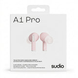 Studio A1 Pro True Wireless Earbuds Active Noise Cancelling with Charging Case - Bluetooth - Battery Life Display - Light Pink - Brand New