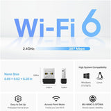 TP-Link Archer TX10UB Nano AX900 Wifi 6 Dual Band USB and Bluetooth 5.3 Adapter, for Windows
