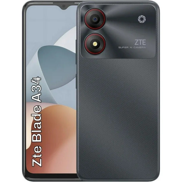 ZTE Blade A35 - Dual Sim 64GB, 2+4GB - 8MP+AI Camera, 6.75