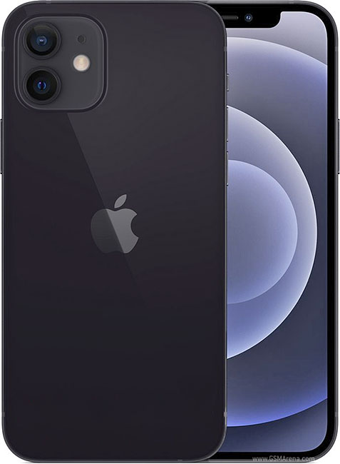 Apple iPhone 12, 64GB GSM 5G NR Model A2402 Unlocked Smartphone Black - Grade A Clean - Used
