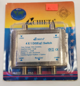 Chieta 4x1 DiSEqC 2.0 Switch WSD-2041 - New