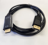 DisplayPort to HDMI 4K*2K Male to Male 6 feet Cable Black - New