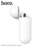 Hoco EW25 True Wireless Bluetooth 5.3 Earbuds with Wireless Charging Case White - New