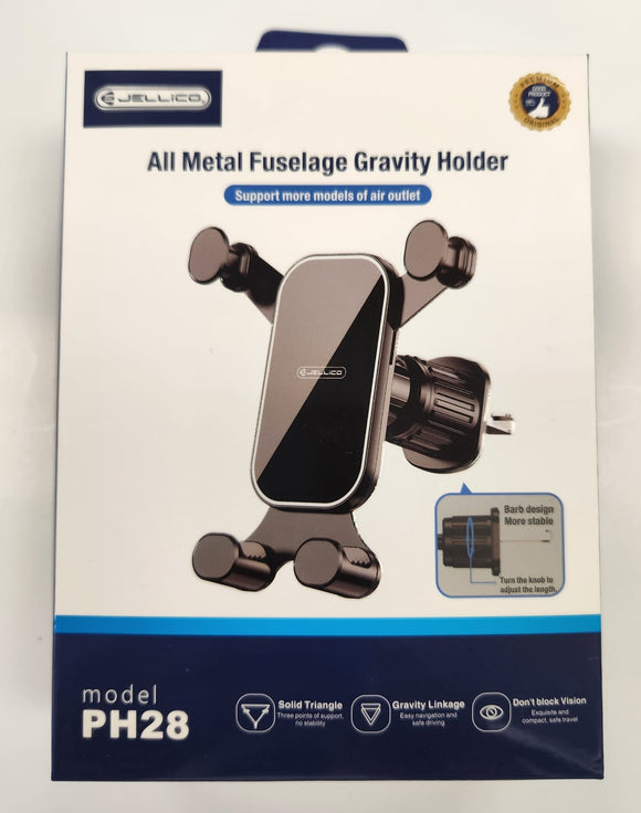 Jellico Gravity Linkage Car Cell Phone Holder for Car AC Vent PH28 - New