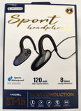 Jellico Sports Waterproof HD Sound Headphones Bone Conduction 8 Hours ST-15 - Black