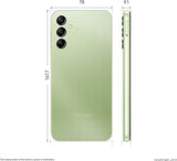 SAMSUNG Galaxy A14 SM-A145P/DS (64GB, 4GB) 6.6", Android 13, 5000mAh Battery, 50MP Triple Camera, Dual SIM 4G Volte GSM Unlocked Black/Light Green