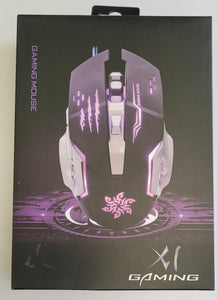 X1 Gaming Mouse 3-Button Colorful Backlight 3200 DPI Optical USB Wired - Brand New