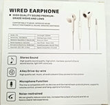 Jellico Wired Earphone - 3.5mm Hi-Fi Stereo Sound Quality with Microphone Model X14